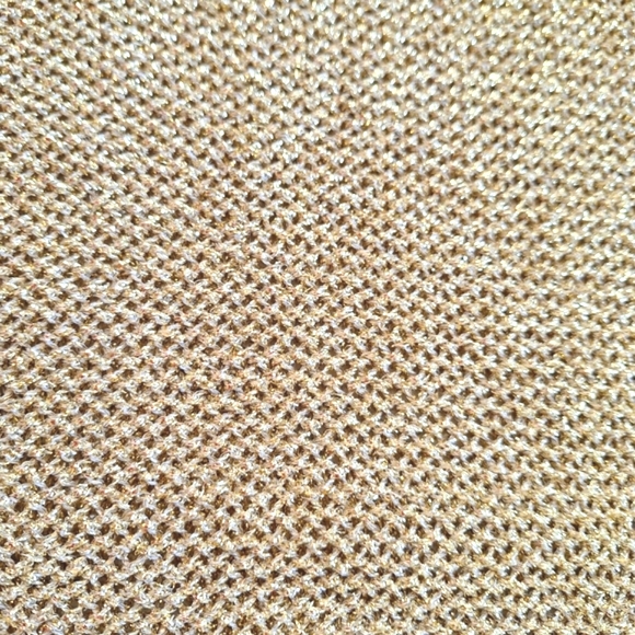Cache Gold Shiny Glitter Mesh Top - Picture 4 of 16